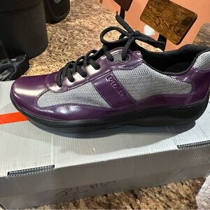 Prada Silver purple Sneakers size 10